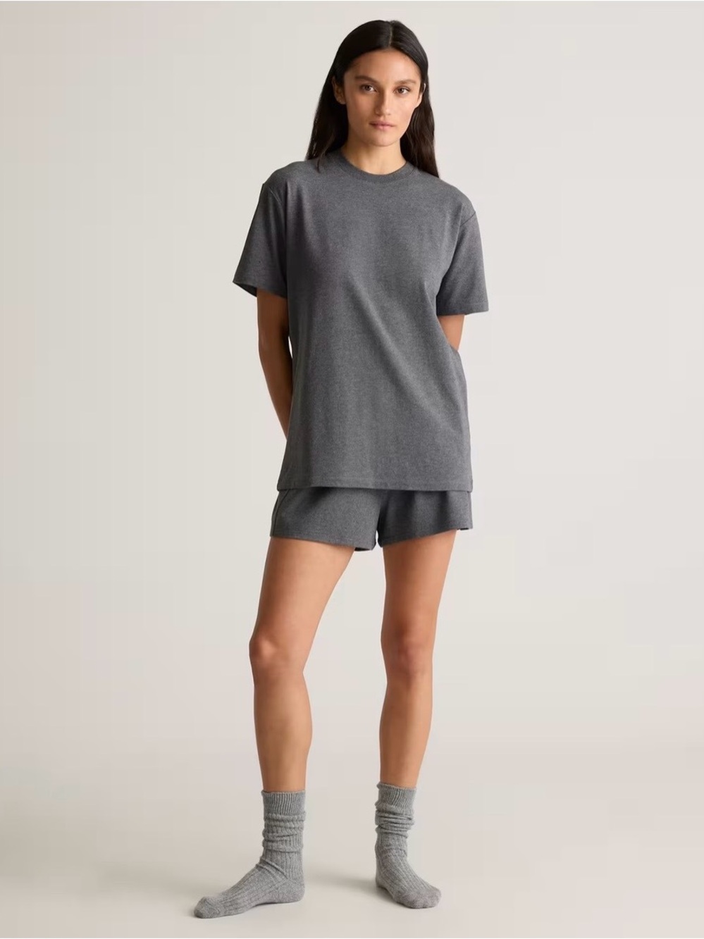 Dream Lounge Oversized Short Sleeve Pajama Set